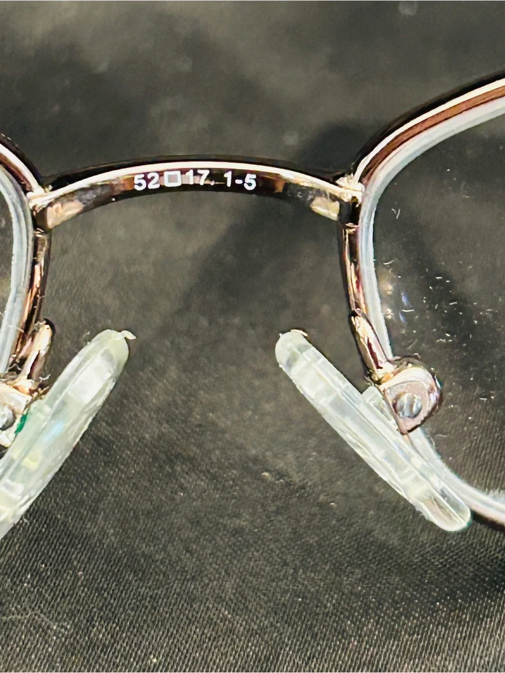 Italian Safilo Gold Metal Eyeglass Frame